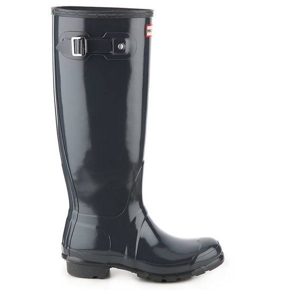 Hunter Original Tall Rain Boot Dark Slate Gloss 8 - Picture 4 of 6